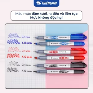 Bút lông dầu PM-04 xanh hộp 10